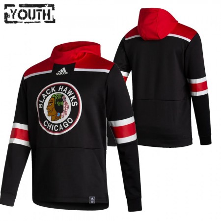 Kinder Eishockey Chicago Blackhawks Blank 2020-21 Reverse Retro Pullover Hooded Sweatshirt
